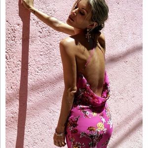 Rat and boa silk dress